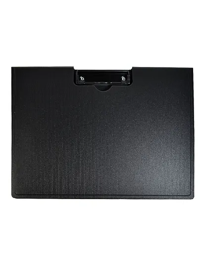 Папка-планшет А4 горизонтальный, пластик, черный, inФормат - фото 1