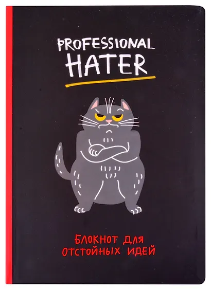 Блокнот Professional hater (кот) - фото 1