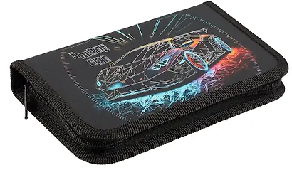 Пенал 1отд. "Smart car" 19*11см, молния, ламинат, 3D-фольга - фото 3