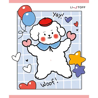 Тетрадь 48л кл. "Милаш" мел.картон, выб.лак, блестки "Серебро", ассорти - фото 2