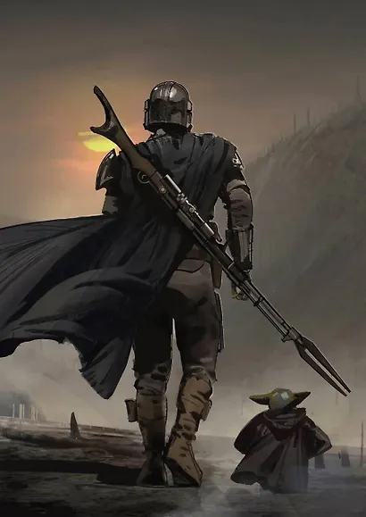 Скетчбук «Звёздные войны. Мандалорец и Грогу» (А5, твердая обложка, 96 стр.) - фото 1