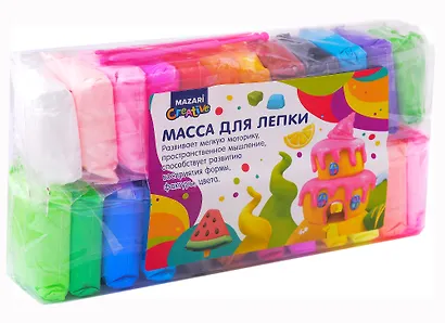 Mасса для лепки, 24 цвета (13 г.) (+3 стека) - фото 1