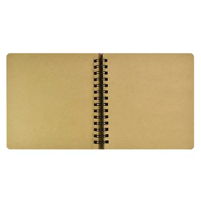Скетчбук 200*200 120л "МОДНЫЙ ТИГР" крафт бумага 80г/м2, карт.обл., тв.подложка, гребень - фото 2