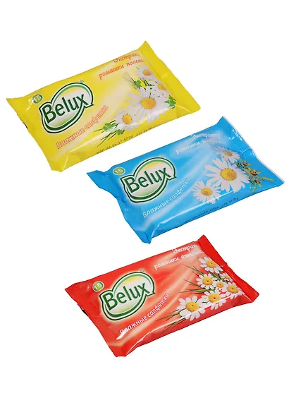 Влажные освежающие салфетки «BELUX mix», 15 шт, 15х20 см - фото 2