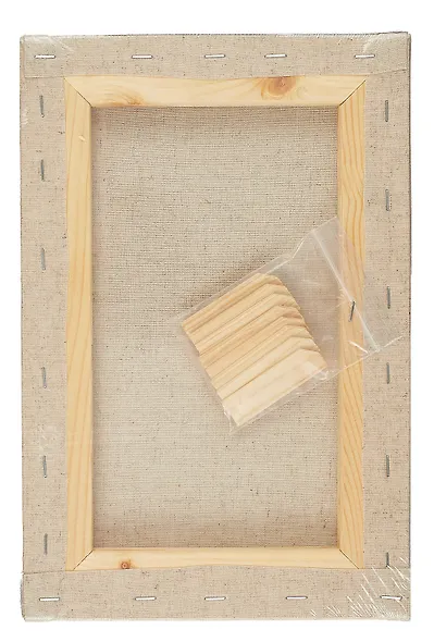 Холст на подрамнике 20*30 "Ладога" прозр.акрил.грунт, 280г/м2, 55% лён, 45% хлопок, мелкозернистый - фото 2