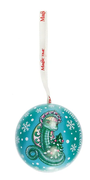 Шар Символ года c новогодним пожеланием (металл) (6,5) (92720) - фото 2