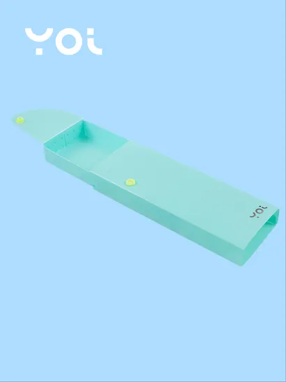 Пенал Yoi, Pastel, выдвижной бирюзовый - фото 3