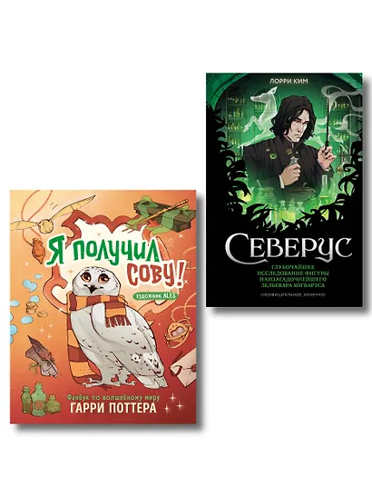 Комплект из 2 книг. Гарри Поттер фанбук. Северус + Я получил сову! (ИК) - фото 1