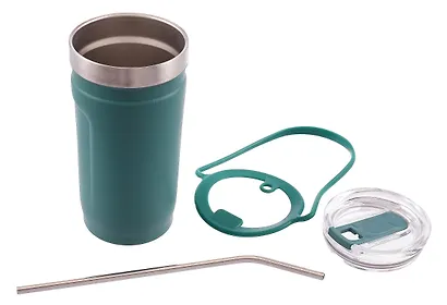 Термостакан с ремешком Цветной (пластик/металл) (520мл) - фото 5