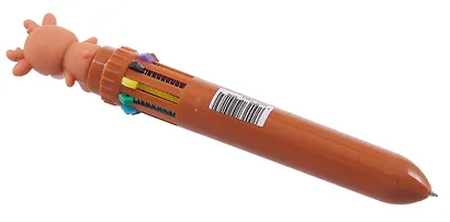 Ручка шариковая автоматическая 10 цветов "Олененок" - фото 3