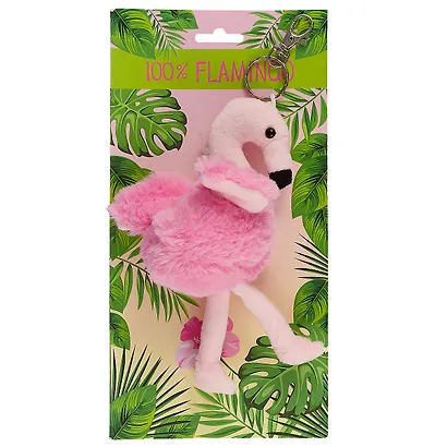 Брелок Фламинго на открытке (плюш) (20см) - фото 2