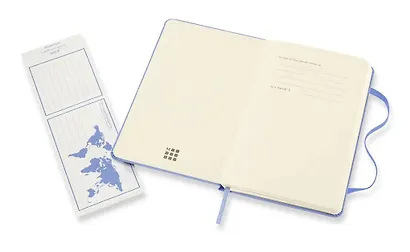 Записная книжка А6 96л лин. "CLASSIC POCKET" тв.обл., голубая гортензия, резинка, Moleskine - фото 5