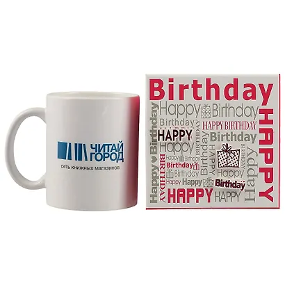 Подарочная коробка «Happy birthday», розовая, средняя - фото 4