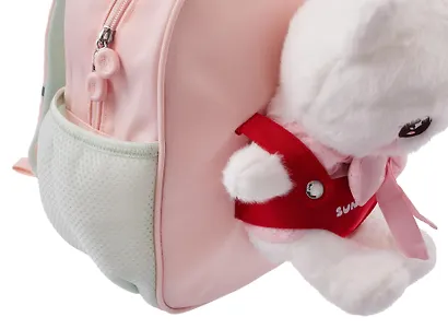 Рюкзак детский Cat "Sun Eight" 30,5*23,5*12,5см, розовый, 1 отделение, 2 кармана, с игрушкой - фото 5