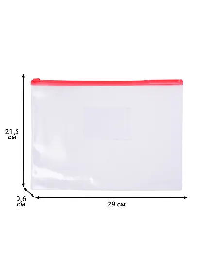 Папка на молнии В5 прозрачная - фото 3