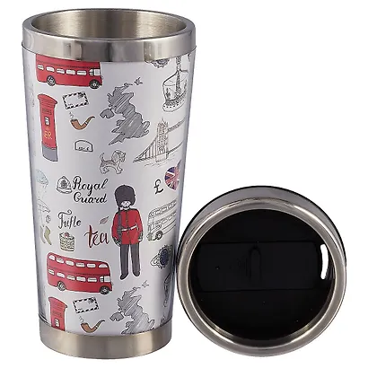 Термостакан Лондонский стиль (пластик) (400мл) - фото 2