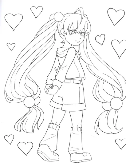 Аниме. Раскраска для девочек - фото 5