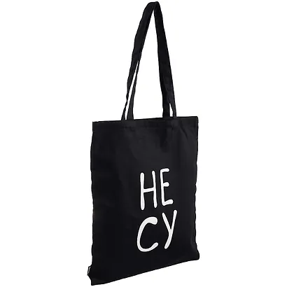 Сумка-шоппер НеСу черная, текстиль 40см.*35см. - фото 2