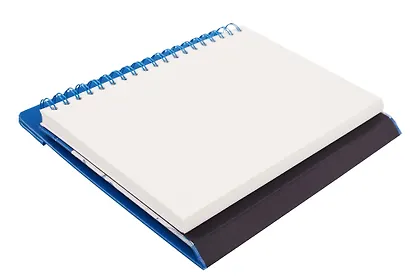 Скетчбук для графики 17,5*25 40л "Ладога" синий, жестк.обложка, настольный, 160г/м2, 100% целлюлоза - фото 4