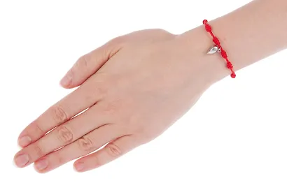 Набор парных браслетов с подвеской «Сердечко», текстиль, металл, Lafilaf - фото 8