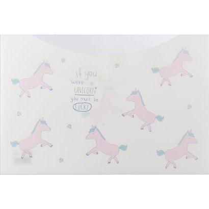 Папка -конверт «Pastel Unicorn» А4 на кнопке, 2 отделения, в ассортименте - фото 5