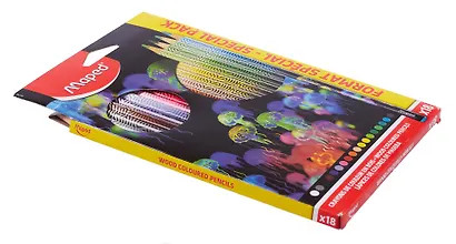 Карандаши цветные 18цв "DEEPSEA PARADISE" трехгранные, к/к, подвес, Maped - фото 2