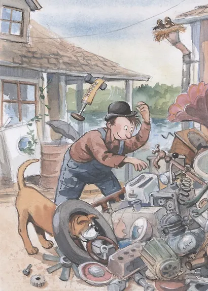 Мулле Мек собирает автомобиль: история в картинках - фото 3