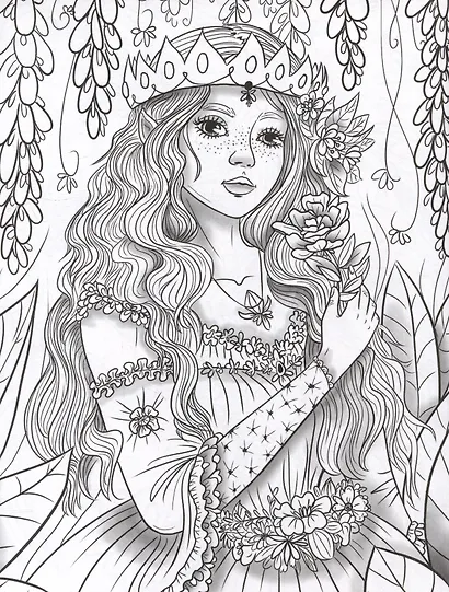 Книжка-раскраска для детей. Феи и эльфы - фото 3