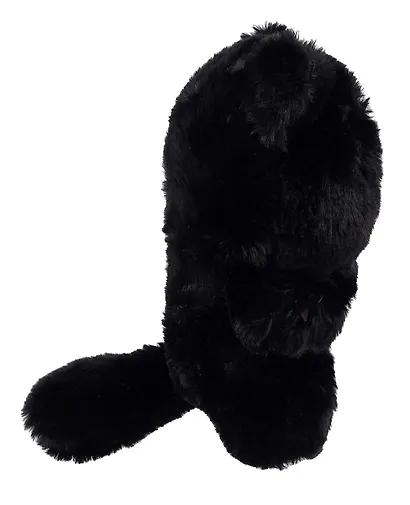 Мягкая игрушка Котик черный с белым брюшком (25см) (12-1253-202405-T26) - фото 3