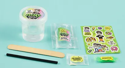 Игрушка для детей старше 5-и лет модели "Slime лаборатория" Влад А4, светится в темноте 100 г - фото 4