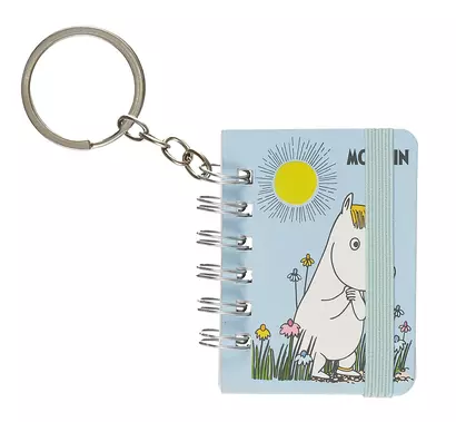 Блокнот А7 40л "Moomin" евроспираль, эласт.держатель - фото 1