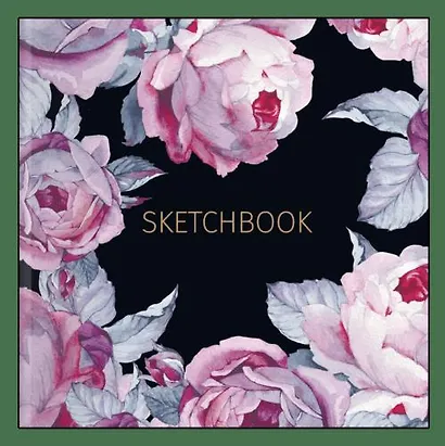 Альбом для рисования (170*170) 40л. Be Smart Bloom мягкий переплет, розовый, склейка 120 г/м2 - фото 1