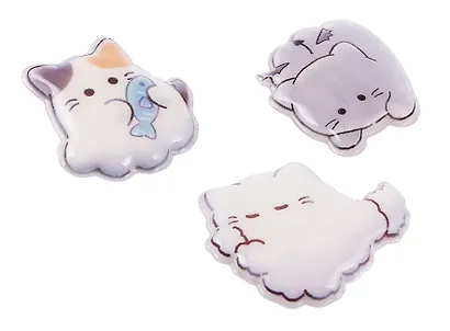 Набор значков Котики Cute (3шт) (ПВХ) (4см) (12-81541-202510-SPT-39) (ассорти) - фото 14