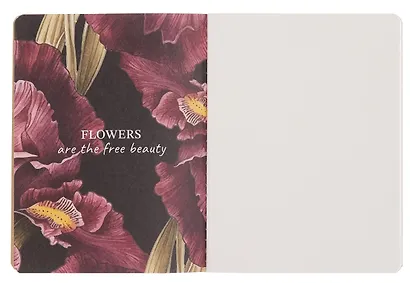 Записная книжка А6 32 листа, нелинованная, "Blossom. Irises on black", сшивка - фото 4