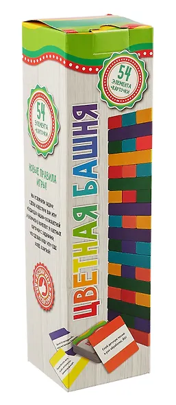 Настольная игра «Башня цветная», Нескучные игры - фото 1