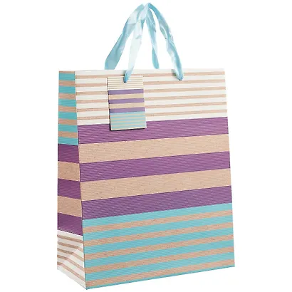 Пакет А4 32*26*12 Color Lines нейтр., бум.мат.ламинат - фото 1