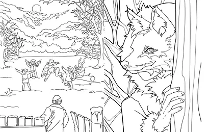 Зайчик. Раскраска - фото 11