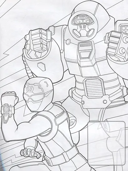 Могучие Рейнджеры. Раскраска с наклейками - фото 5