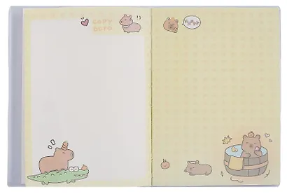 Книга для записей А5 80 листов в клетку, "Капибара", в ассортименте - фото 4