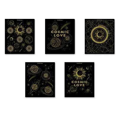 Тетради в клетку Erich Krause, Magic Sky, 48 листов, 5 штук, в ассортименте - фото 2