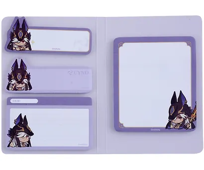 Блоки для записей, 4 штуки "Chibi Expression Cyno" диспенсер-книжка - фото 2