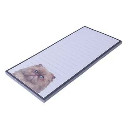 Блок для записей 85х190, 50 листов в линейку, "Коты", на магните - фото 5