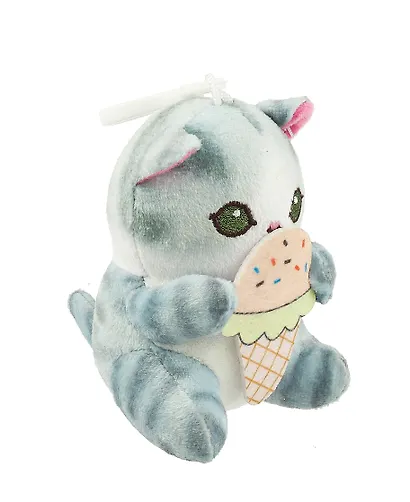 Брелок Kawaii Котик с мороженым (текстиль) (10 см) (12-0671-Z2) Bookvalno - фото 2