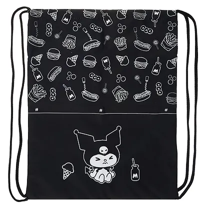 Мешок для сменной обуви "Kuromi. Черная серия" 37 х 47 см, 1 отделение - фото 1