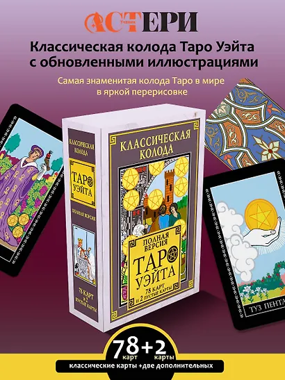 Классическая колода Таро Уэйта. Полная версия. 78 карт и 2 пустые карты - фото 4