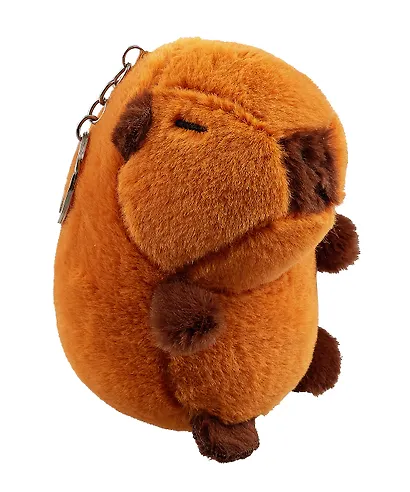 Брелок Капибара сидит (текстиль) (12см) (12-0751-O1) - фото 1