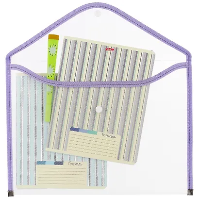 Папка-конверт «Цветные ленты» А4 - фото 2