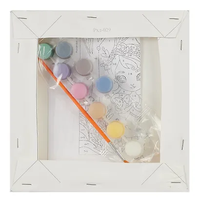 Набор для детского творчества LORI. Картина по номерам на холсте на подрамнике "Фея в лесу" - фото 4