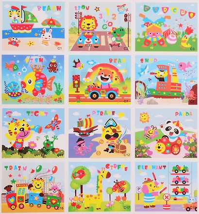 Аппликация ЕВА, 25х11 (микс)(орр) - фото 3