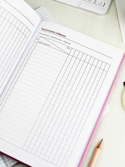 Ежедневник учителя А5 120л "ВЕСЕННИЙ ГОРОД" кожзам, ляссе - фото 8